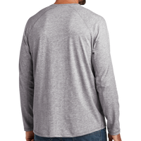 Carhartt Force ® Long Sleeve Pocket T Shirt, Heather Grey, Back view