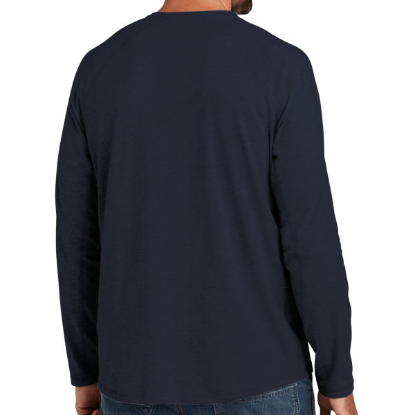 Carhartt Force ® Long Sleeve Pocket T Shirt, Navy, Back view