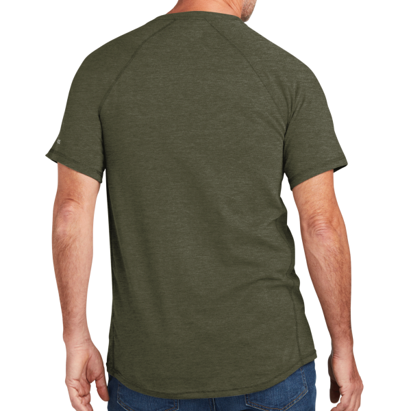 Carhartt Force ® Short Sleeve Pocket T Shirt, Basil Heather, Back view