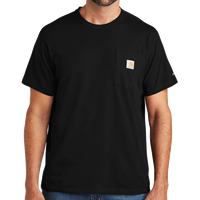 Carhartt Force ® Short Sleeve Pocket T Shirt, Black, Front view