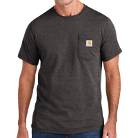 Carhartt Force ® Short Sleeve Pocket T Shirt, Carbon Heather, Front view