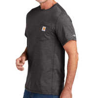 Carhartt Force ® Short Sleeve Pocket T Shirt, Carbon Heather, Left Sleeve view