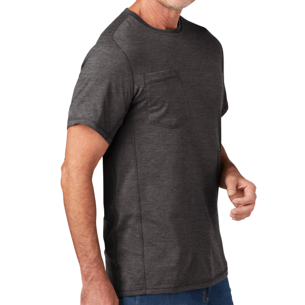 Carhartt Force ® Short Sleeve Pocket T Shirt, Carbon Heather, Right Sleeve view