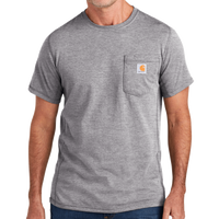 Carhartt Force ® Short Sleeve Pocket T Shirt, Heather Grey, Front view