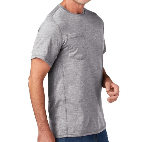Carhartt Force ® Short Sleeve Pocket T Shirt, Heather Grey, Right Sleeve view