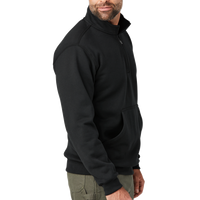 Carhartt Midweight 1/4 Zip Mock Neck Sweatshirt, Black, Right Sleeve view