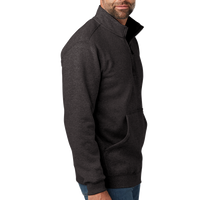 Carhartt Midweight 1/4 Zip Mock Neck Sweatshirt, Carbon Heather, Right Sleeve view
