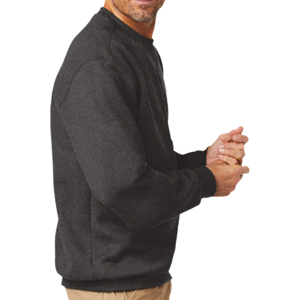 Carhartt Midweight Crewneck Sweatshirt, Carbon Heather, Right Sleeve view