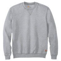 Carhartt Midweight Crewneck Sweatshirt, Heather Grey, Front view