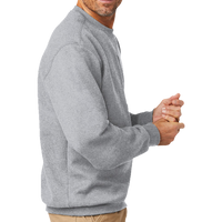 Carhartt Midweight Crewneck Sweatshirt, Heather Grey, Right Sleeve view