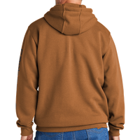Carhartt Midweight Hooded Logo Sweatshirt, Carhartt Brown, Back view