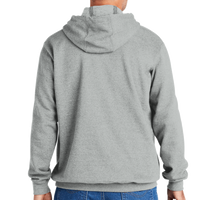 Carhartt Midweight Hooded Logo Sweatshirt, Heather Grey, Back view