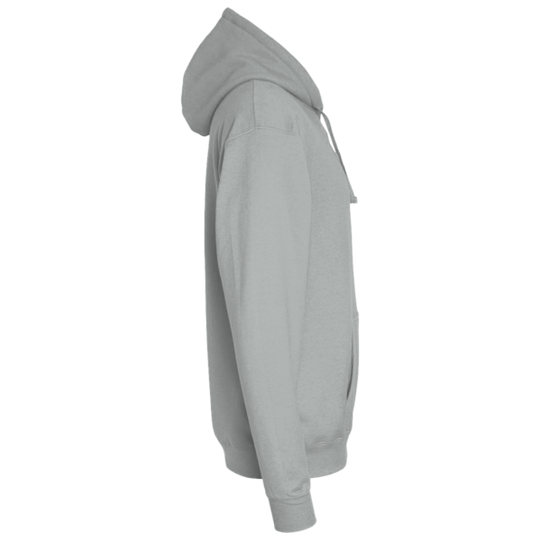 Carhartt Midweight Hooded Logo Sweatshirt, Heather Grey, Right Sleeve view