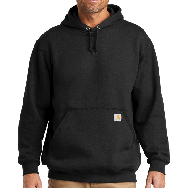 Carhartt Midweight Hooded Sweatshirt, Black, Front view