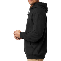 Carhartt Midweight Hooded Sweatshirt, Black, Left Sleeve view