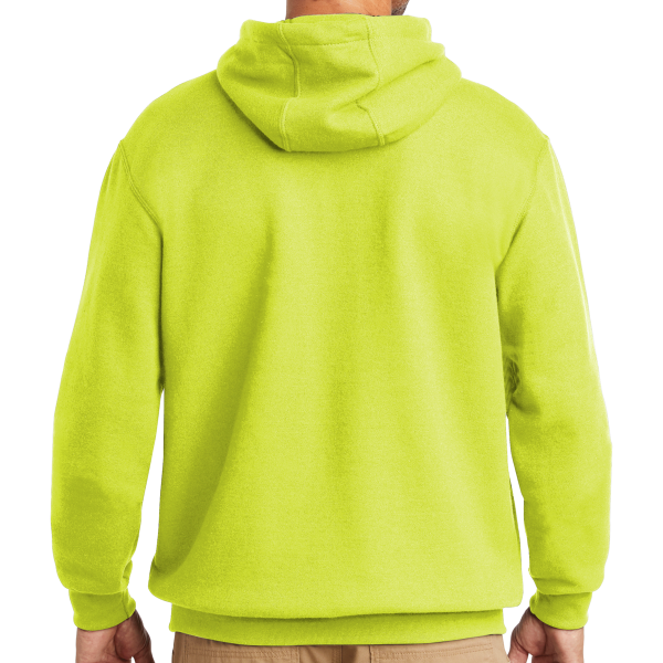 Carhartt Midweight Hooded Sweatshirt, Brite Lime, Back view