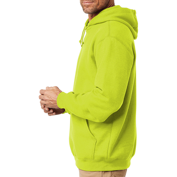 Carhartt Midweight Hooded Sweatshirt, Brite Lime, Left Sleeve view