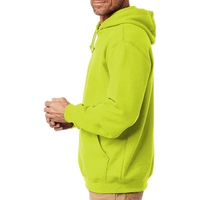 Carhartt Midweight Hooded Sweatshirt, Brite Lime, Left Sleeve view