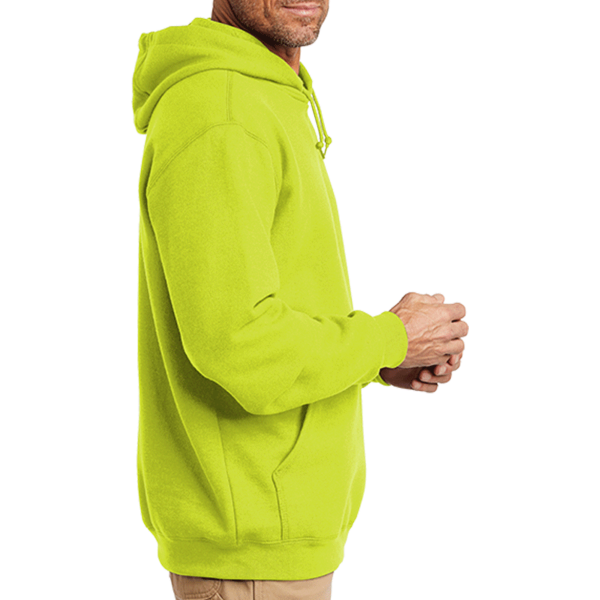 Carhartt Midweight Hooded Sweatshirt, Brite Lime, Right Sleeve view
