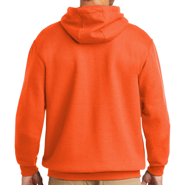 Carhartt Midweight Hooded Sweatshirt, Brite Orange, Back view