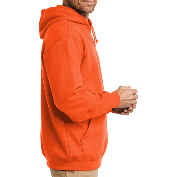 Carhartt Midweight Hooded Sweatshirt, Brite Orange, Right Sleeve view