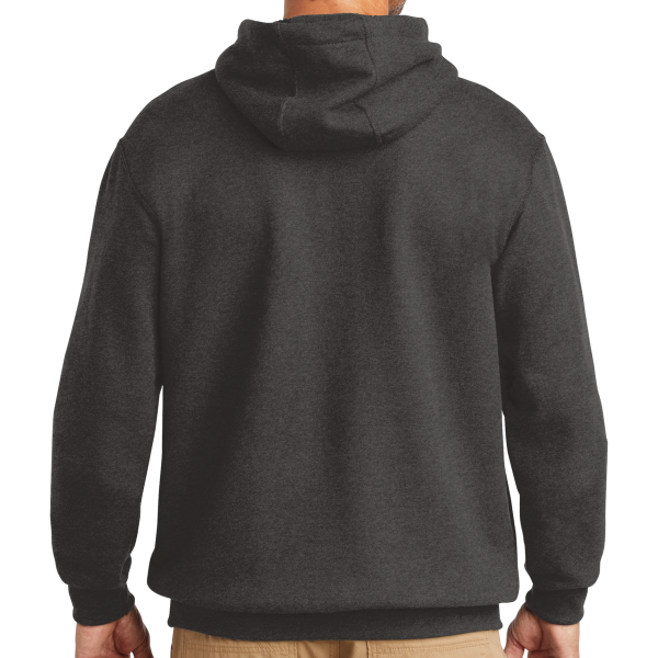 Carhartt Midweight Hooded Sweatshirt, Carbon Heather, Back view