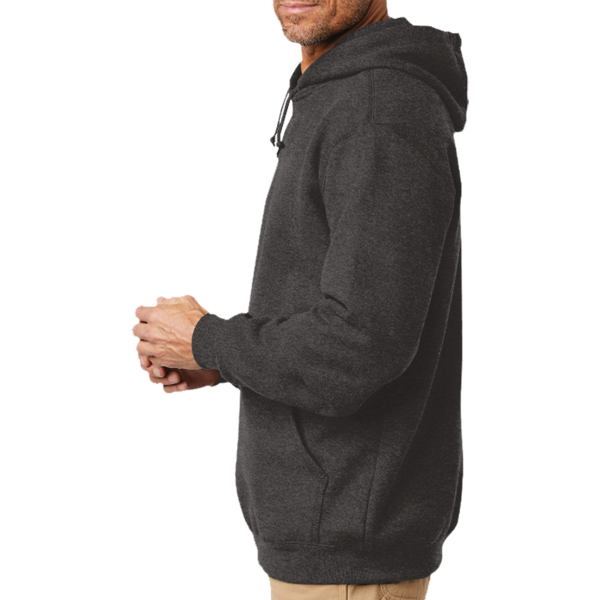 Carhartt Midweight Hooded Sweatshirt, Carbon Heather, Left Sleeve view