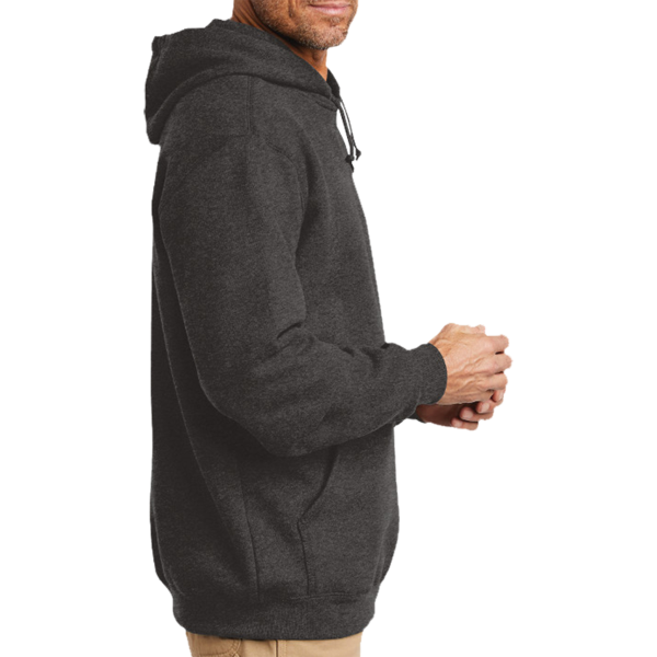 Carhartt Midweight Hooded Sweatshirt, Carbon Heather, Right Sleeve view