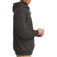 Carhartt Midweight Hooded Sweatshirt, Carbon Heather, Right Sleeve view
