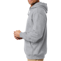 Carhartt Midweight Hooded Sweatshirt, Heather Grey, Left Sleeve view