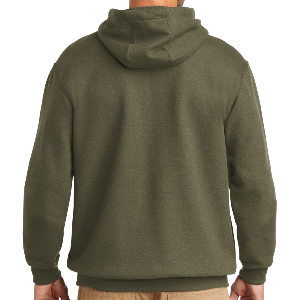 Carhartt Midweight Hooded Sweatshirt, Moss, Back view