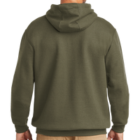 Carhartt Midweight Hooded Sweatshirt, Moss, Back view