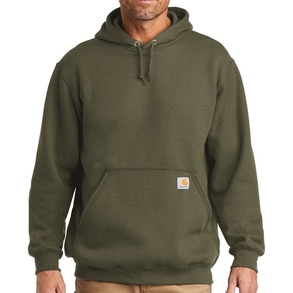 Carhartt Midweight Hooded Sweatshirt, Moss, Front view