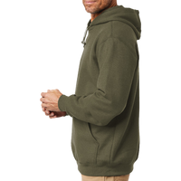Carhartt Midweight Hooded Sweatshirt, Moss, Left Sleeve view
