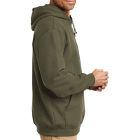 Carhartt Midweight Hooded Sweatshirt, Moss, Right Sleeve view