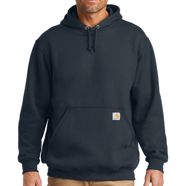 Carhartt Midweight Hooded Sweatshirt, New Navy, Front view