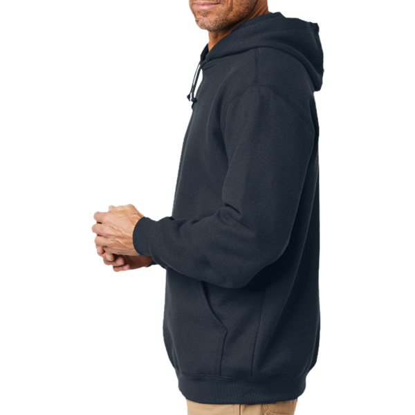 Carhartt Midweight Hooded Sweatshirt, New Navy, Left Sleeve view