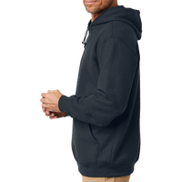 Carhartt Midweight Hooded Sweatshirt, New Navy, Left Sleeve view