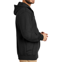 Carhartt Midweight Hooded Zip Front Sweatshirt, Black, Right Sleeve view