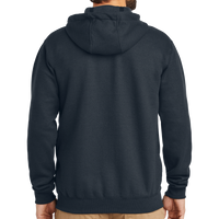 Carhartt Midweight Hooded Zip Front Sweatshirt, New Navy, Back view