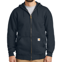 Carhartt Midweight Hooded Zip Front Sweatshirt, New Navy, Front view
