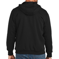 Carhartt Midweight Thermal Lined Full Zip Sweatshirt, Black, Back view