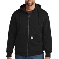 Carhartt Midweight Thermal Lined Full Zip Sweatshirt, Black, Front view