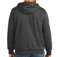 Carhartt Midweight Thermal Lined Full Zip Sweatshirt, Carbon Heather, Back view