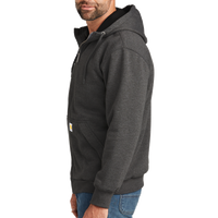 Carhartt Midweight Thermal Lined Full Zip Sweatshirt, Carbon Heather, Left Sleeve view