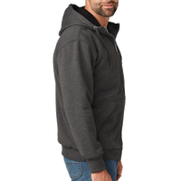 Carhartt Midweight Thermal Lined Full Zip Sweatshirt, Carbon Heather, Right Sleeve view