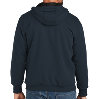 Carhartt Midweight Thermal Lined Full Zip Sweatshirt, New Navy, Back view
