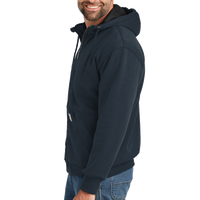 Carhartt Midweight Thermal Lined Full Zip Sweatshirt, New Navy, Left Sleeve view