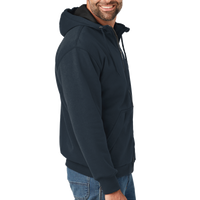 Carhartt Midweight Thermal Lined Full Zip Sweatshirt, New Navy, Right Sleeve view