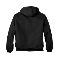 Carhartt Quilted Flanne Lined Duck Active Jac, Black, Back view